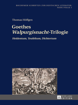 cover image of Goethes «Walpurgisnacht»-Trilogie